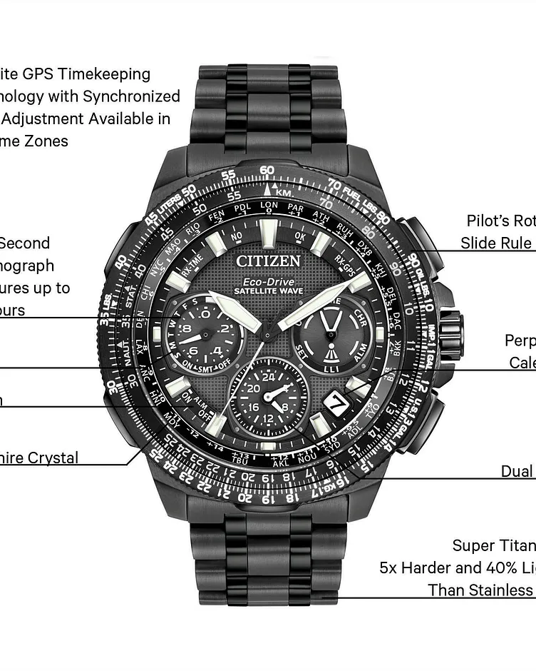 Satellite Wave F900 - Men's Eco-Drive Black Titanium Watch | CITIZEN Satellite Wave F900 - Men's Eco-Drive Black Titanium Watch | CITIZEN
